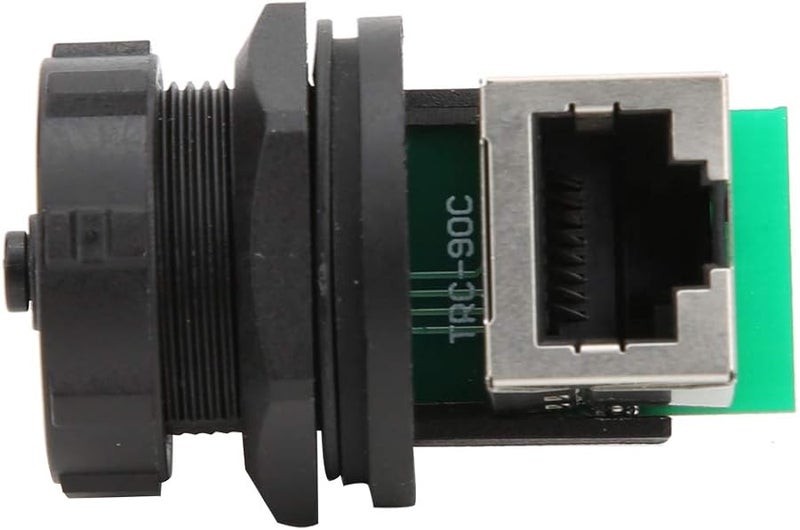 FTVOGUE IP67 RJ45 90 Degree Right Angle Adapter Double Socket Cat 7 Ethernet - Image 1