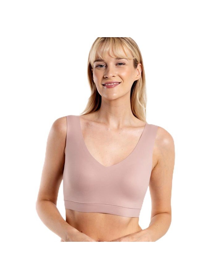 Floatley Cozy Bra Comfort Wirefree Full Coverage Seamless Bra with Embedded Pad for Women, Adobe Rose, S - Image 1