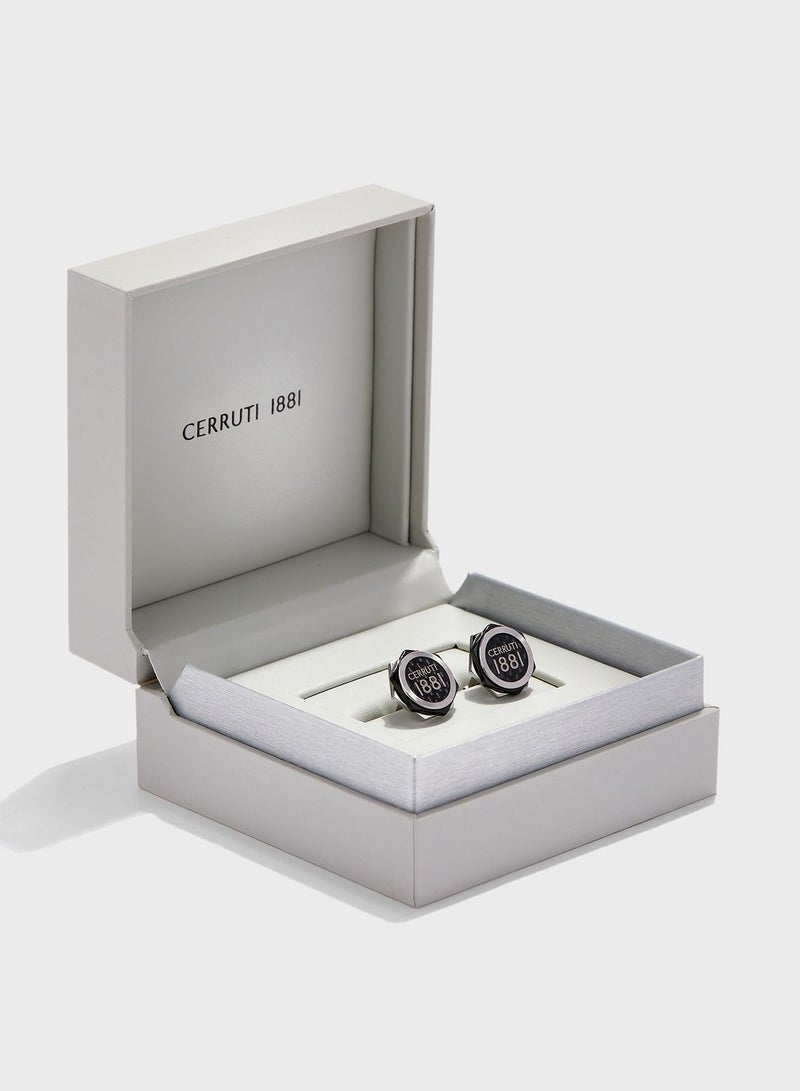 CERRUTI 1881 Logo Detail Cufflinks - Image 3