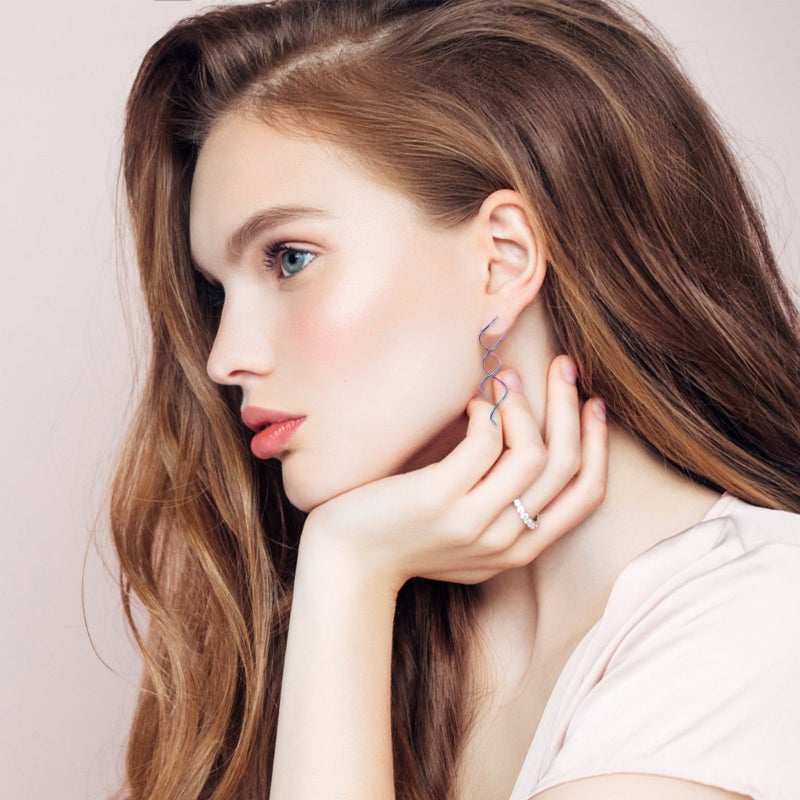 💍 أقراط حلزونية بتصميم شراريب للحفلات الأنيقة والإجازات الشاطئية - Image 5