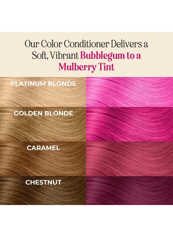 INH Semi Permanent Hair Color | Color Depositing Conditioner | Pink Hair Dye | No Bleach, No Peroxide Temporary Flamingo Topaz Tint for Women, Men | Vegan, Ammonia Free, Sulfate Free, Ready to Use 6oz  - Image 3