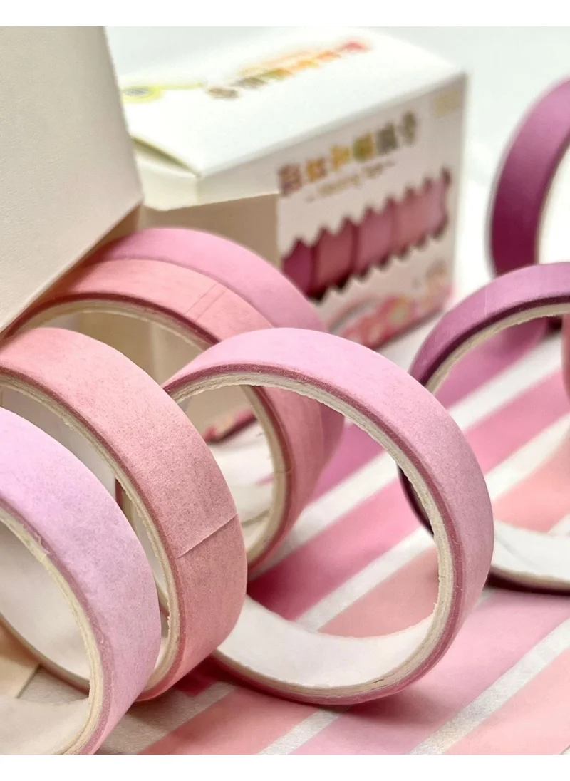 Kağıt Gemi Dükkan Paper Ship Shop Soft Pink Shades 6-Piece Washi Tape Set / Washi Tape / Bullet Journal / Scrapbook