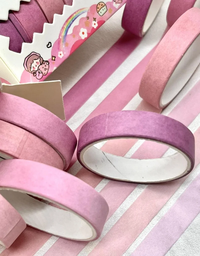 Kağıt Gemi Dükkan Paper Ship Shop Soft Pink Shades 6-Piece Washi Tape Set / Washi Tape / Bullet Journal / Scrapbook