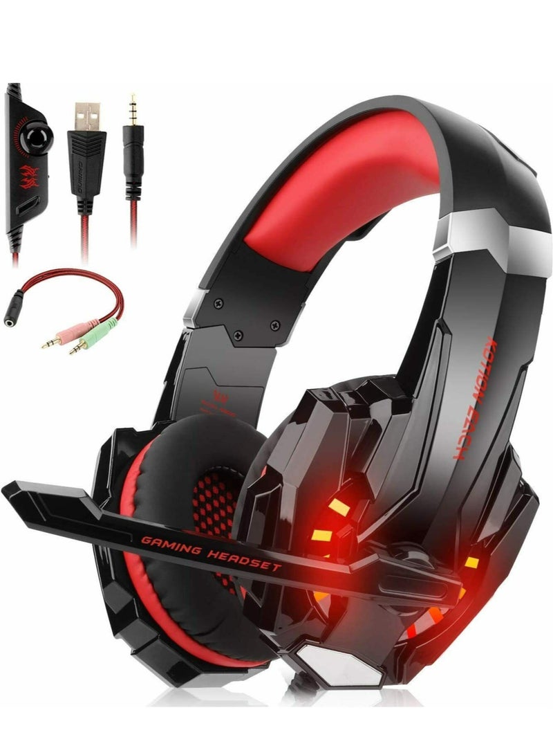 ELTRAZONE G2000 Gaming Headset Deep Bass Computer Game Headphones with microphone LED Light for computer PC Gamer  - Image 1