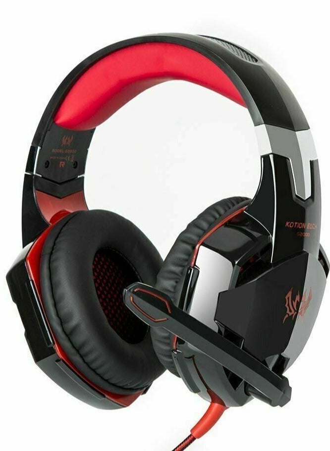 ELTRAZONE G2000 Gaming Headset Deep Bass Computer Game Headphones with microphone LED Light for computer PC Gamer  - Image 2