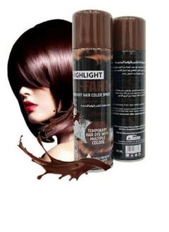 Temporary hair color spray, brown