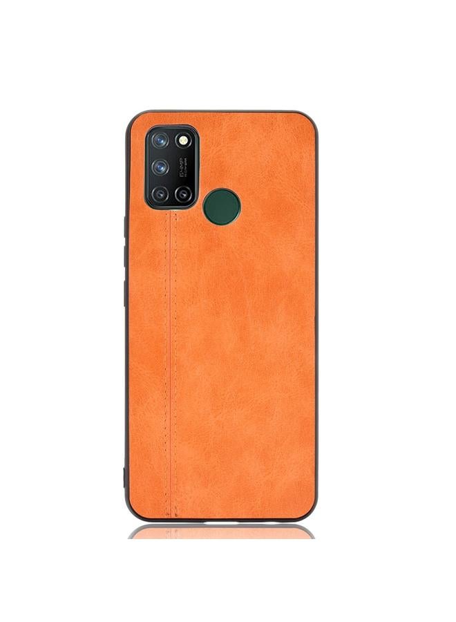 إيروريكس جراب لهاتف OPPO Realme C17/Realme 7i مقاوم للصدمات بنقشة جلد البقر من مادة PC + PU + TPU - Image 2