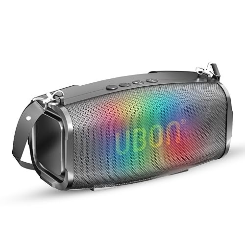 UBON Shahenshah SP-65, 20 watt Portable Bluetooth Speaker, 10 Hours Long Playtime, RGB Lights, Multiple Connectivity Wireless Party Speaker (Black) - Image 1