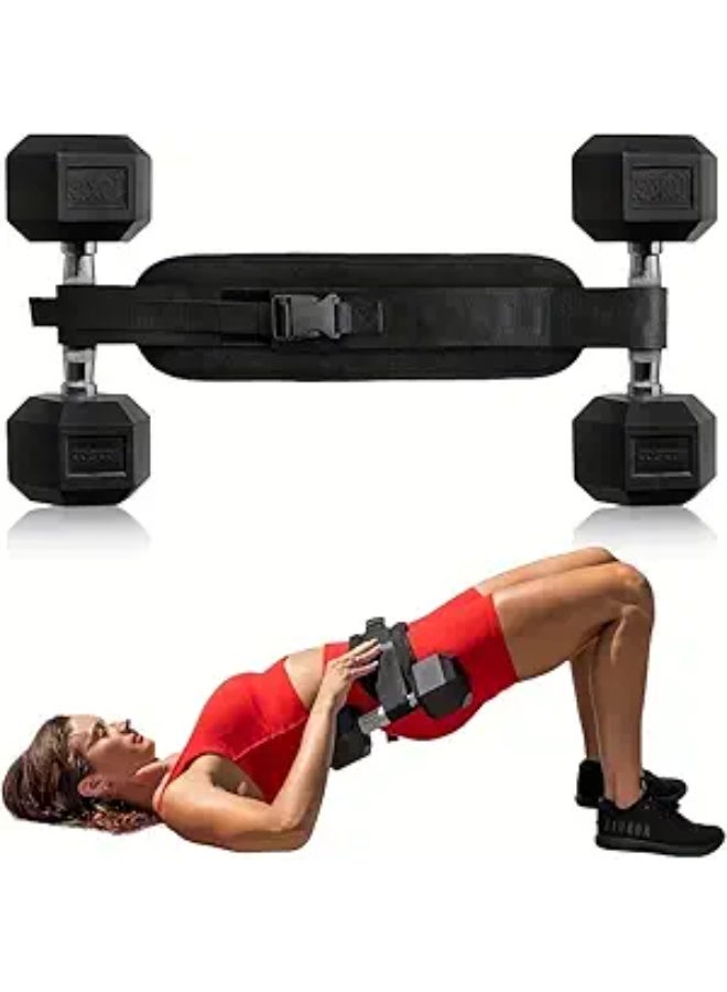 Tanyaz Adjustable Weight Belt for Home Workouts, Kettlebell Training and Butt Shaping With Extra Cushioning and Adjustable Resistance - Image 1