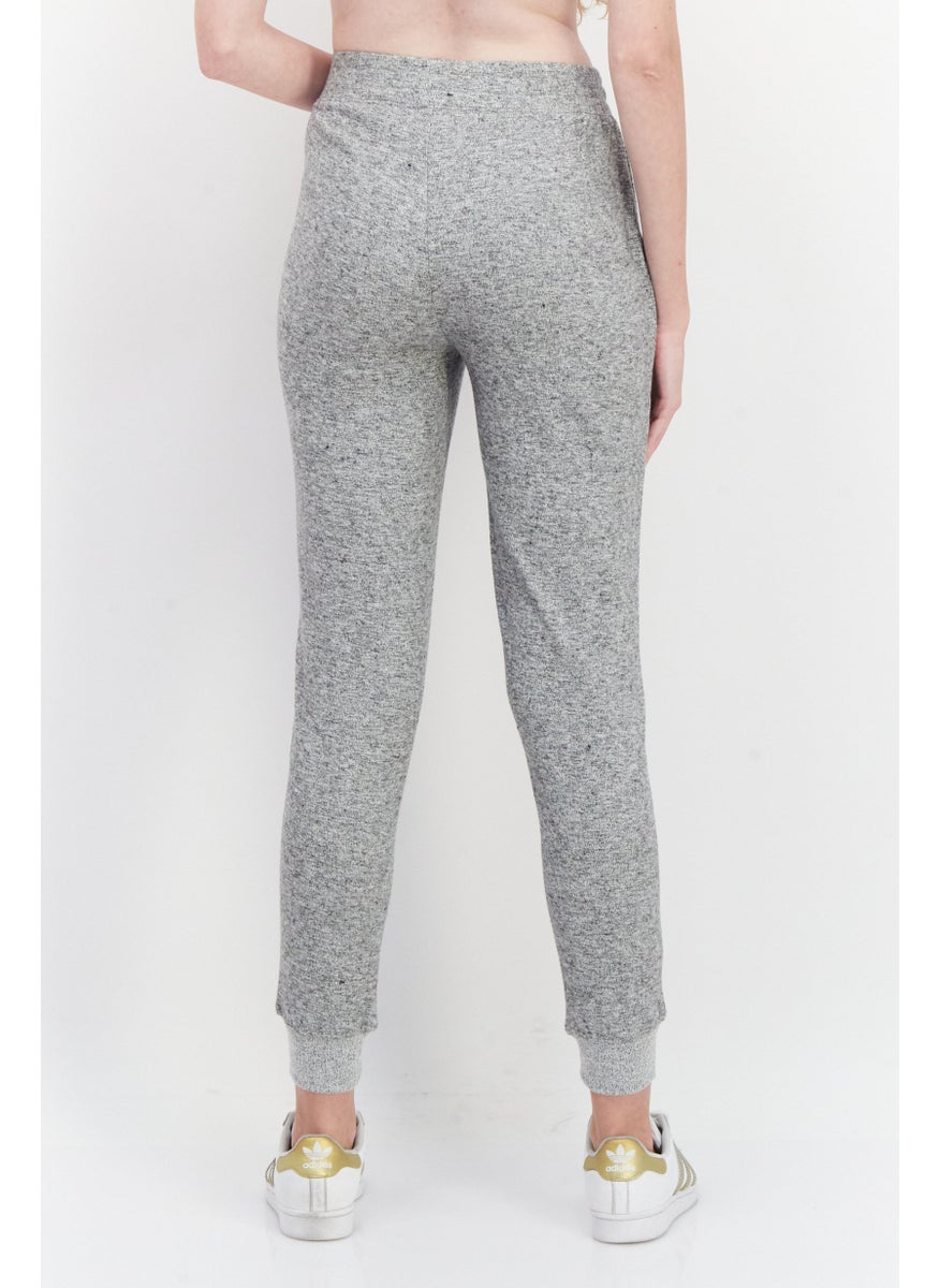 Marc New York Women Regular Fit Brand Logo Jogger Pants, Grey  - Image 4