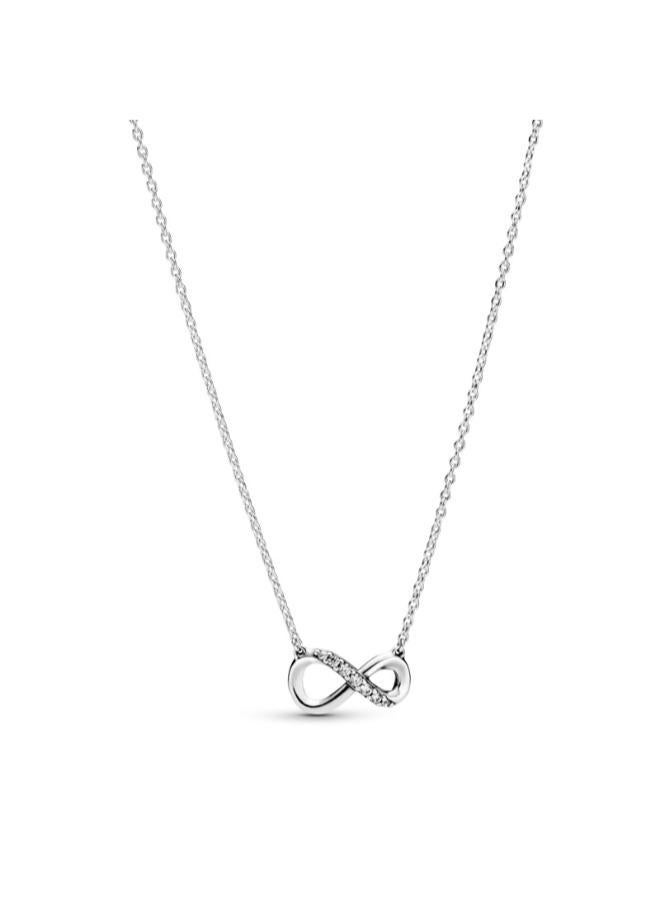 PANDORA Infinity sterling silver collier with clear cubic zirconia - Image 1