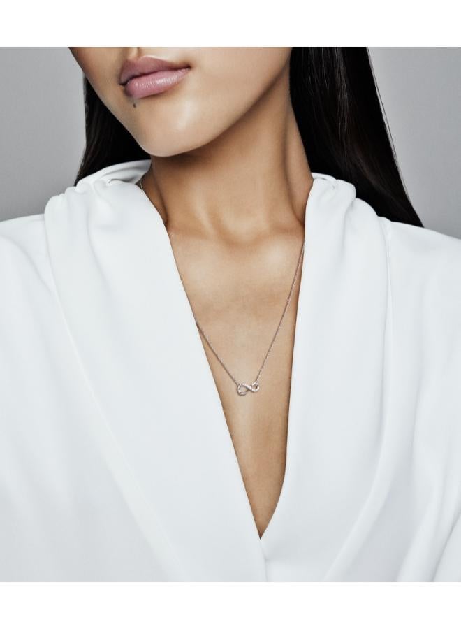 PANDORA Infinity sterling silver collier with clear cubic zirconia - Image 4