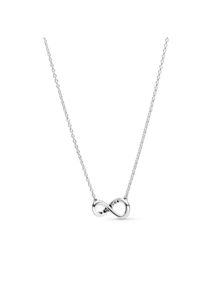 باندورا Infinity sterling silver collier with clear cubic zirconia