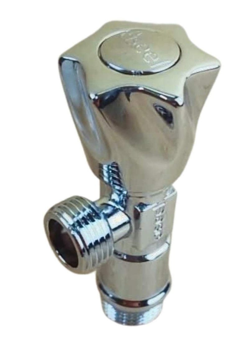 أصيل محبس زاوية وحنفية غسالة ال فوسيت من اسيل (زاوية نجمة 1/2 × 1/2) - Image 1