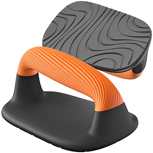 Kipika Push Up Bars, Pushup Stands, Anti-Slip Soft Plastic Push Up Handles, Bottom Anti-Slip Pad, Strength Training Equipment, Perfect for Floor Workout Exercise Black&Orange - Image 1