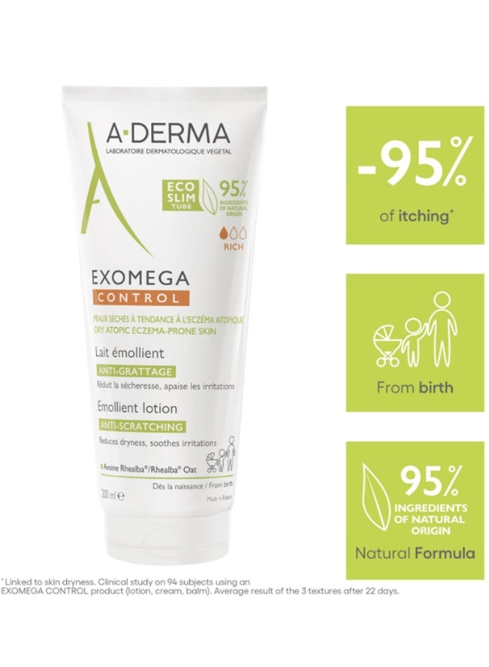 A-Derma Exomega Control Milk 200 Ml - Image 3