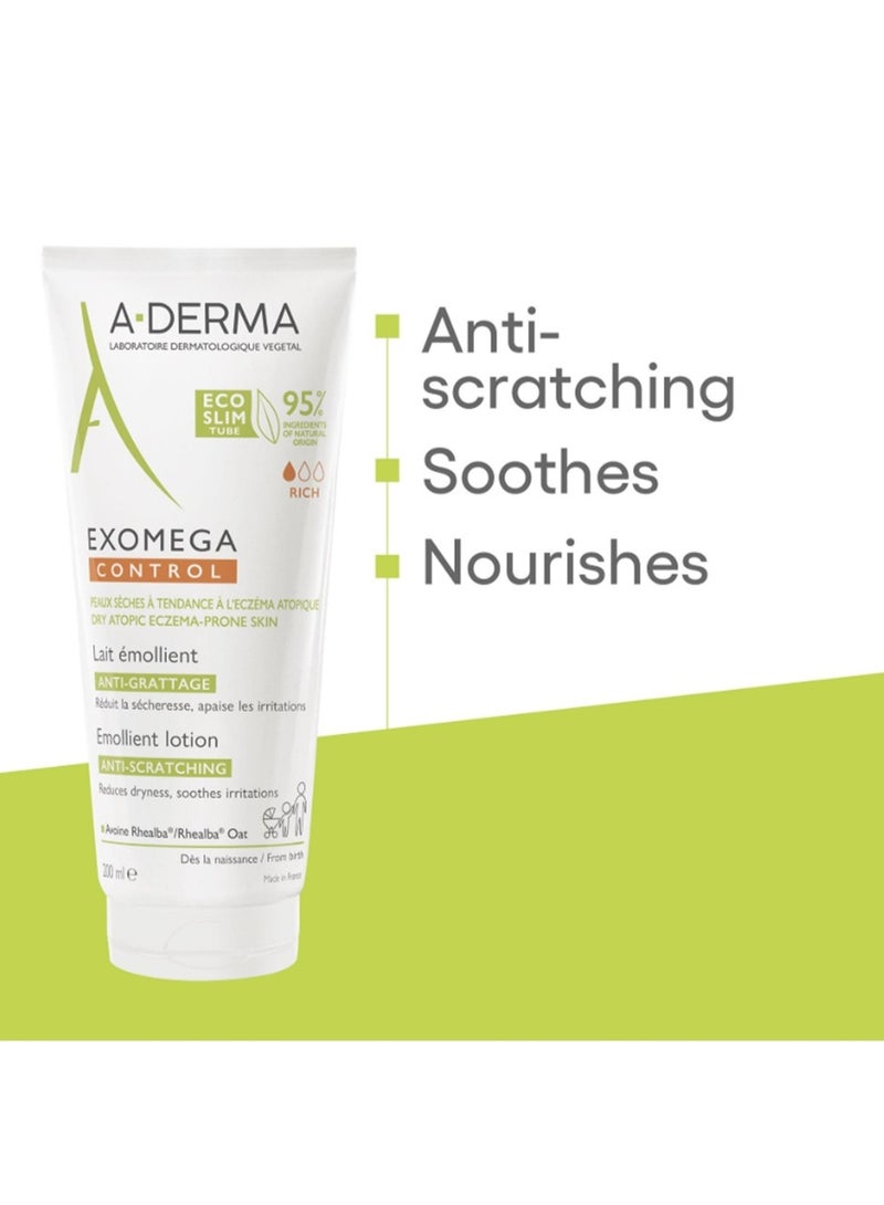 A-Derma Exomega Control Milk 200 Ml - Image 4