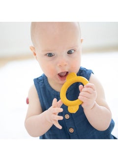 Bella Tunno Rattle Teether - Soft Silicone Teether Baby Rattle with Easy Grip, Soft Rattle, and Fun Animal Shapes to Help Soothe Baby Teething, Non-Toxic, BPA Free (Monkey)