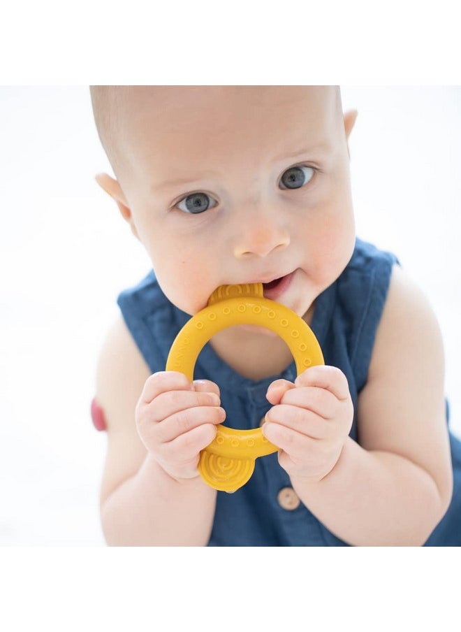 Bella Tunno - Bella Tunno Rattle Teether - Soft Silicone Teether Baby Rattle with Easy Grip, Soft Rattle, and Fun Animal Shapes to Help Soothe Baby Teething, Non-Toxic, BPA Free (Monkey) - Image 1