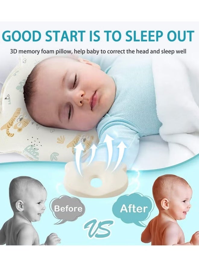 Baby Pillow Head Shaping, Soft and Cozy Baby Pillow, Preventing Flat Head and Shapes Infant's Head, Perfect for Sleeping and Head Support for 0-36 Months Newborns and Infant (Tiger) - Image 5
