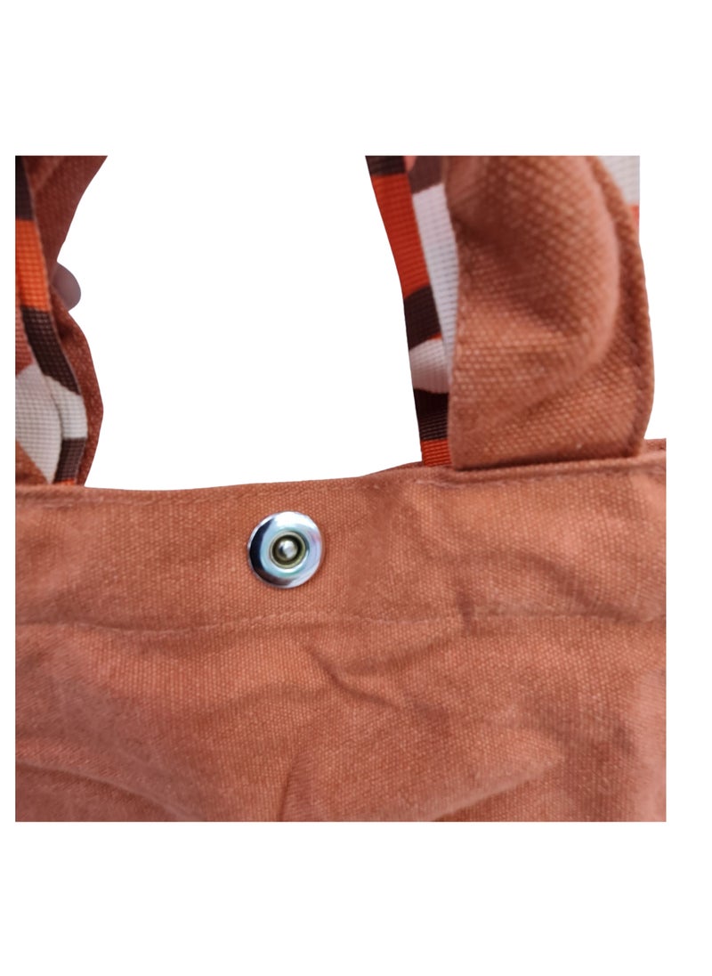 12A Imitation Jean Wash Cotton Canvas Bag  - Image 3