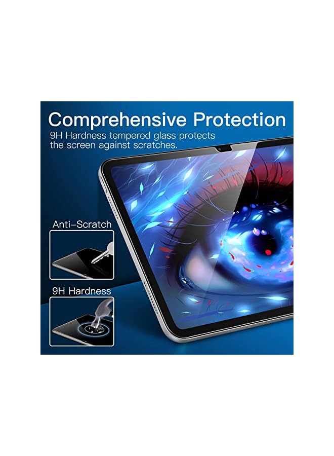 Jetech واقي شاشة One Touch Install لجهاز iPad 10 (10.9 بوصة، موديل 2022، الجيل العاشر)، طبقة زجاجية مقسّاة مع مجموعة أدوات المحاذاة التلقائية، شفاف عالي الدقة - Image 4