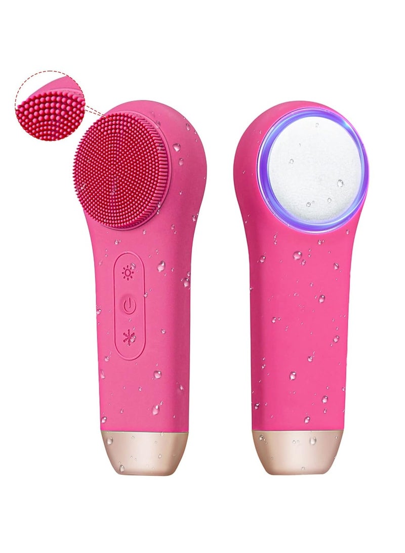 general 3in1 Heat and Cool Silicone Face Brushes for Cleansing and Exfoliating Sonic Facial Scrubber Exfoliator Brush - Image 1
