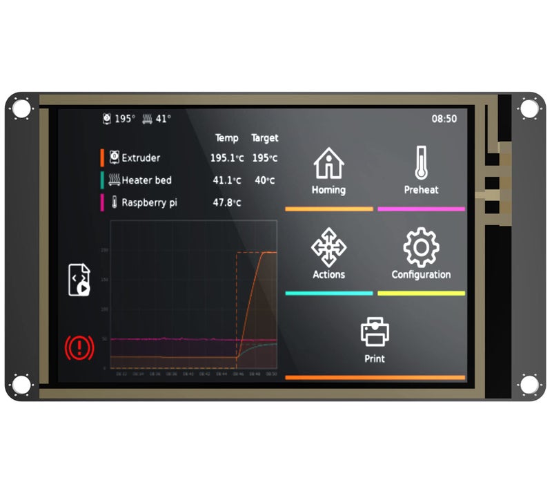 BigTreeTech BIGTREETECH TFT35 SPI V21 Graphic Smart Display Compatible BTT Manta M8PM4PM5P Manta E3EZ Control Board  CB1 Support Running Klipper Firmware DIY Upgrade 3D Printer