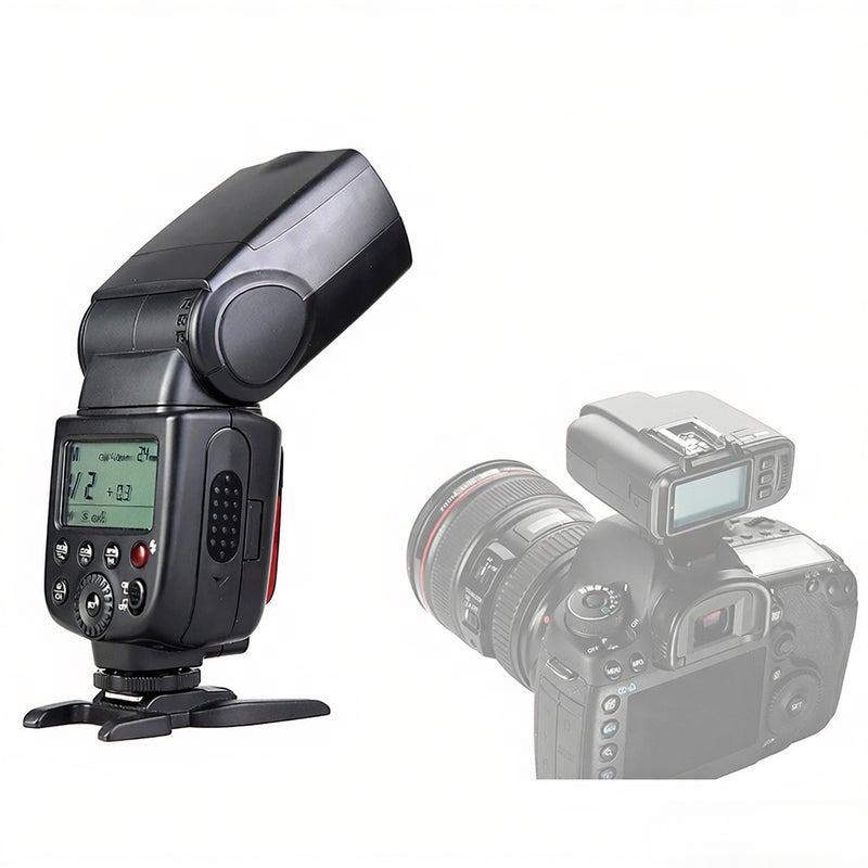 Camera Flash Speedlite Gn60 (M Iso 100, @200mm) Built-In 2.4G Wireless Transmission - High Speed Sync Speedlight For Dslr Camera Photographers - Image 3