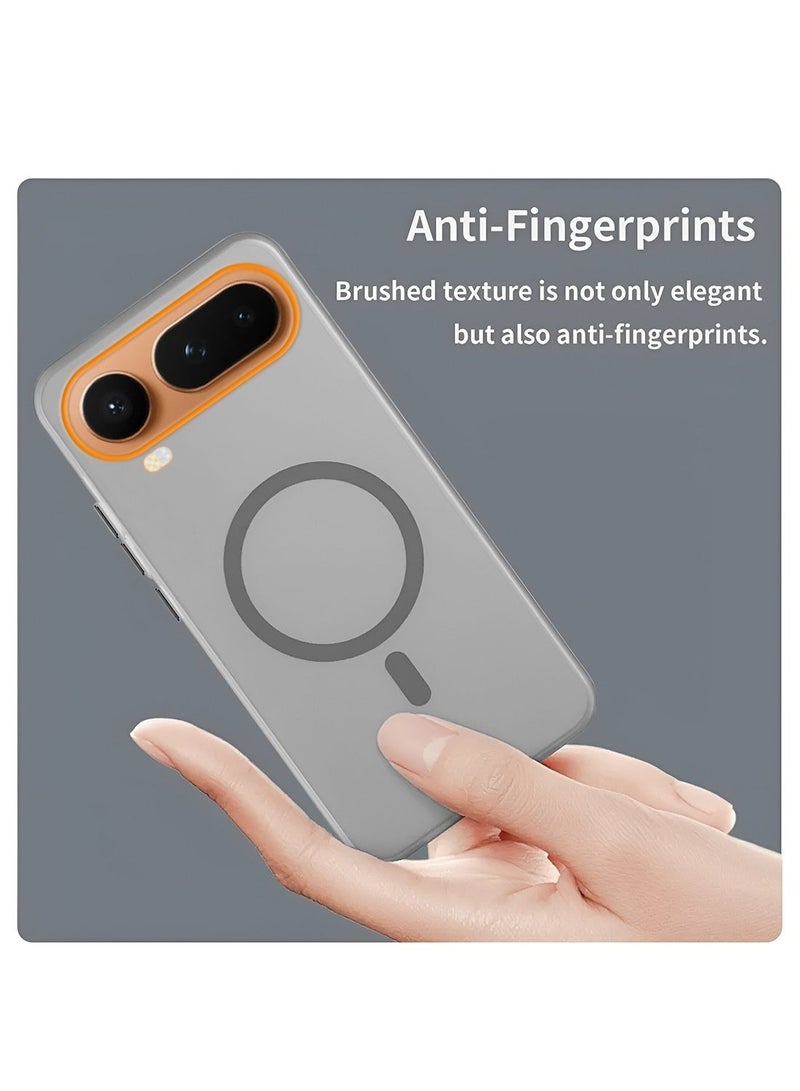 Wtech Honor Magic8 Pro Air 5G 2026 Hybrid Translucent Magsafe with Magnetic Charging Raised Camera Lips Elegant Look Case Cover (MCMPMN) - Grey - Image 4