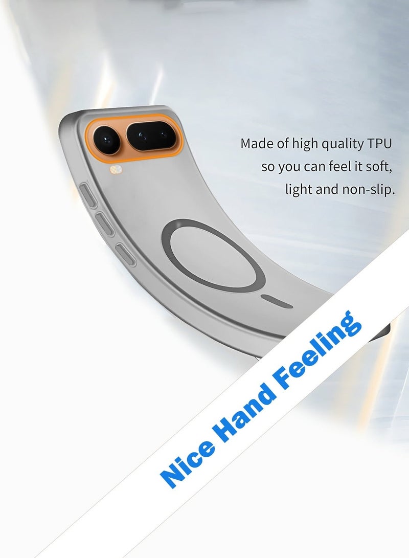 Wtech Honor Magic8 Pro Air 5G 2026 Hybrid Translucent Magsafe with Magnetic Charging Raised Camera Lips Elegant Look Case Cover (MCMPMN) - Grey - Image 3