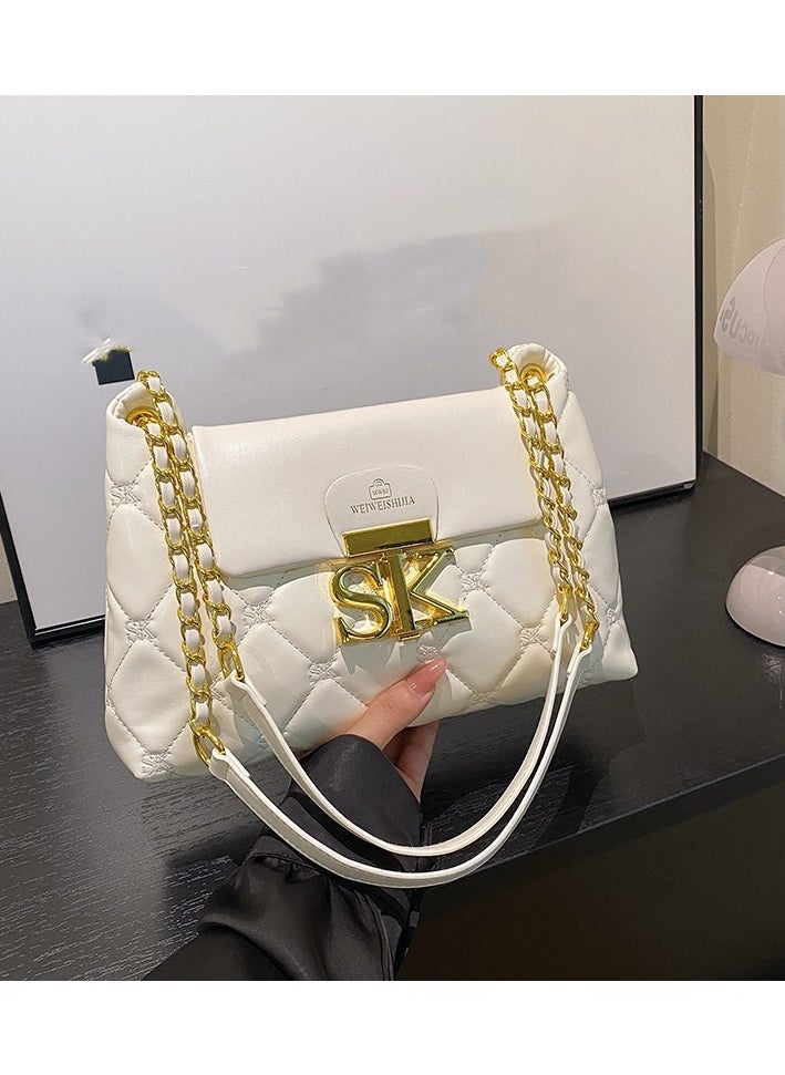 SK New Fashionable And Minimalist Hand-held Single-shoulder And Crossbody Bag 