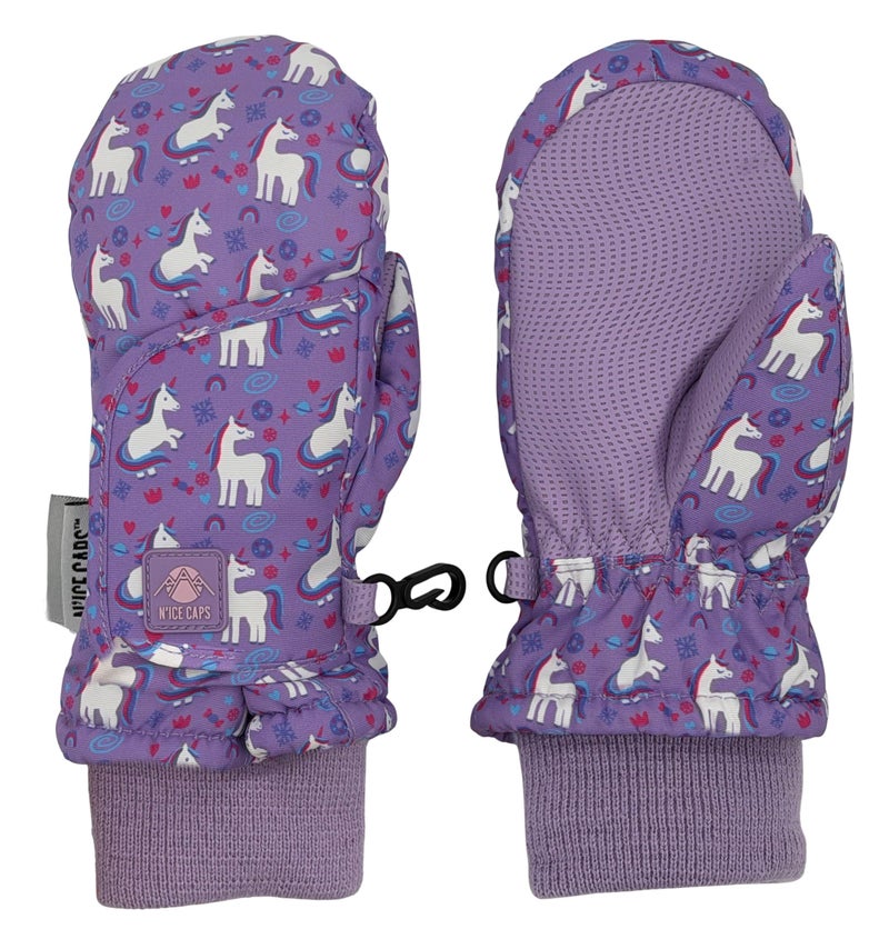 N'Ice Caps Kids Waterproof Snow Mittens Cold Weather Thinsulate Insulated