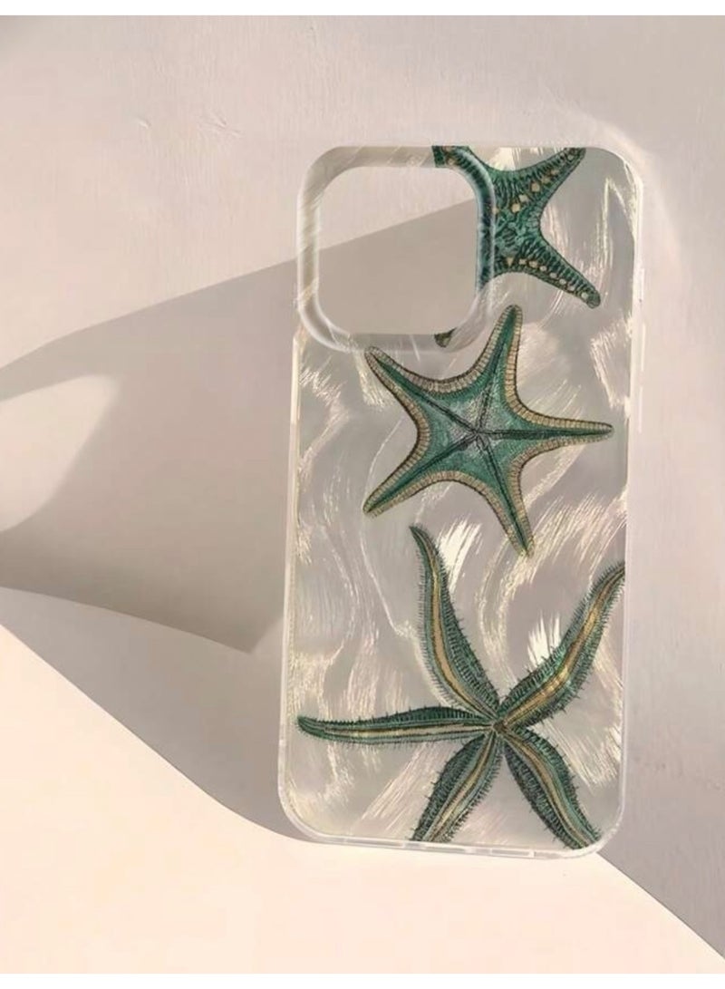 Elegance Iphone Case Cover For Iphone 13 Pro Anti-Slip With Amazing Starfish Design - Image 3