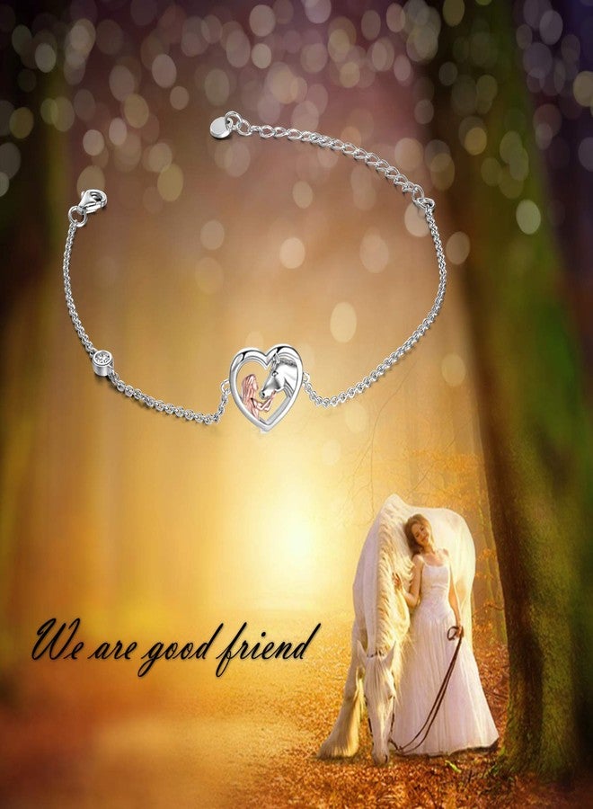 YFN Horse Jewelry Gift 925 Sterling Silver Women Horse Adjustable Bracelet for Women - Image 5