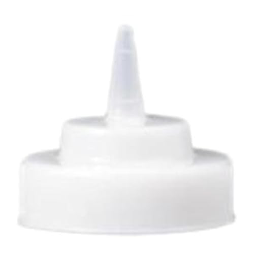 TableCraft 63TC Cone Tip Top fits All 63mm WideMouth Squeeze Bottles Dishwasher Safe Natural NSF Made in USA - Image 1