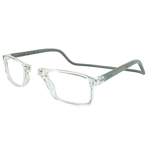 Clic Magnetic Reading Glasses for Men or Women, Soft Foldable Band, Computer Readers, Barat (M-XL, Clear, 2.50 Magnification) - Image 1