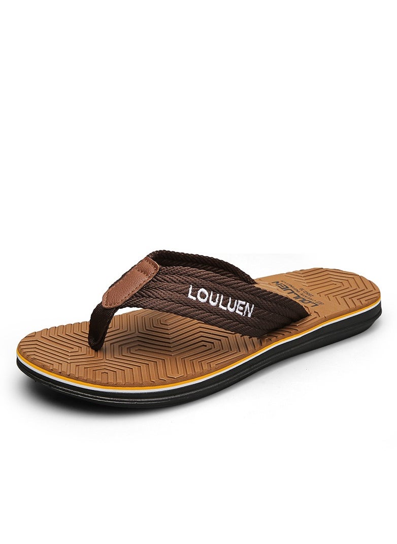 LOULUEN New Fashionable Herringbone Beach Slippers 