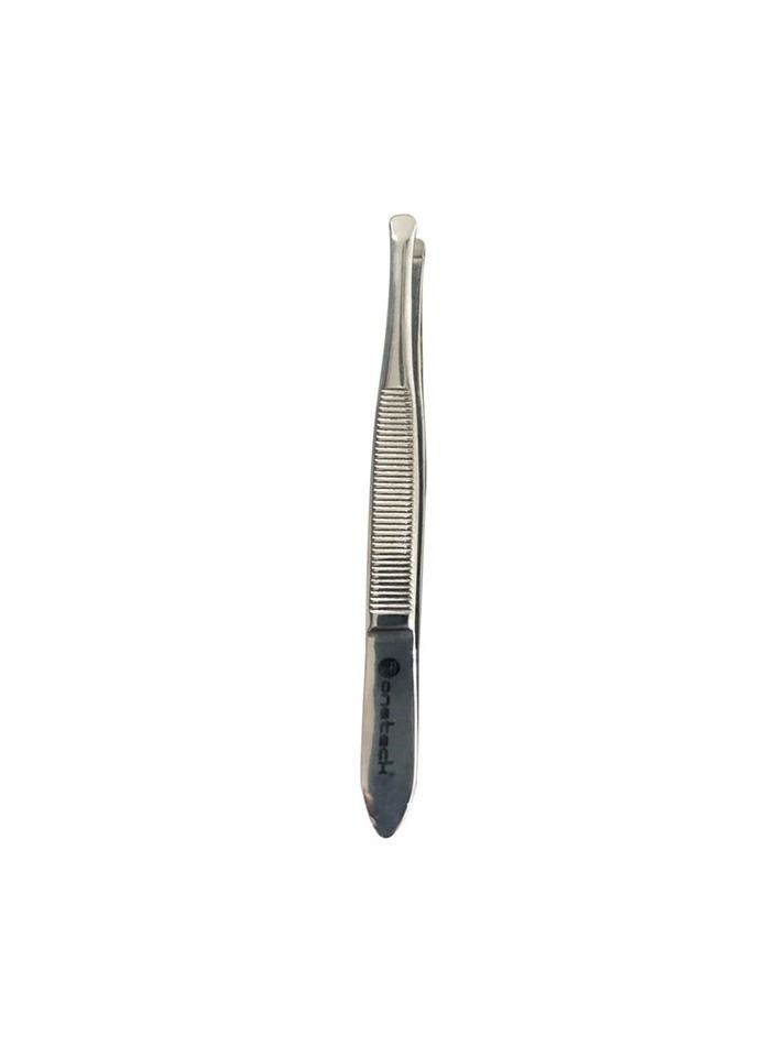 Onetech Stainless Steel Tweezer 07-704 – Precision 3.25-Inch Tweezer for Eyebrow Shaping & Fine Hair Removal