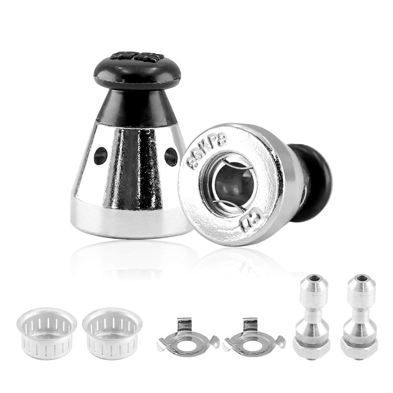 Bonsicoky Bonsicoky 2PCS Universal Pressure Cooker Relief Jigger Valve with Exhaust Rod Safe and Antiblocking Regulator Weight Pressure Control 80KPA 