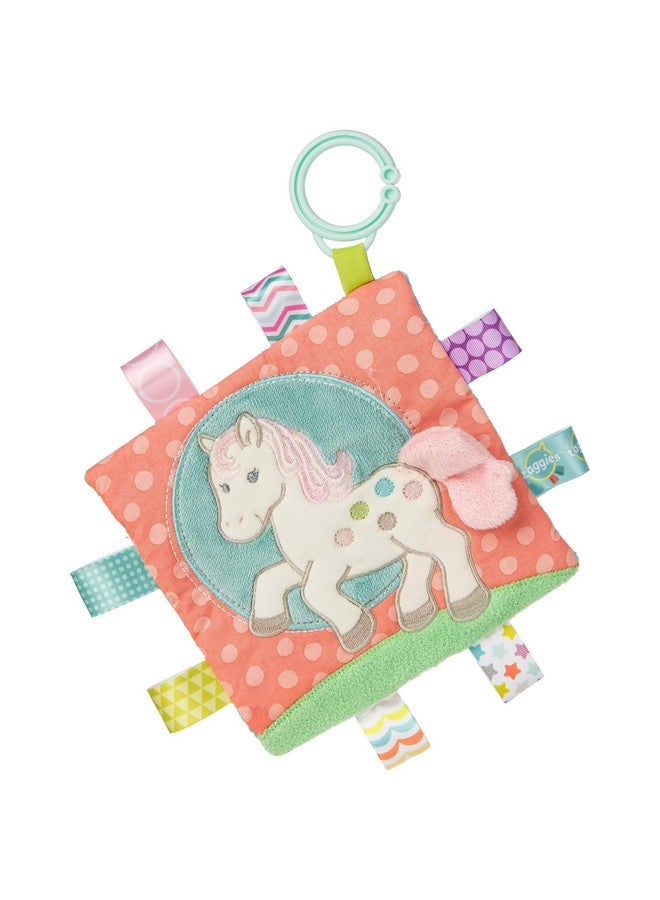 Taggies Soothing Sensory Crinkle Me Toy with Baby Paper and Squeaker, Painted Pony, 6.5 x 6.5-Inches - Image 1