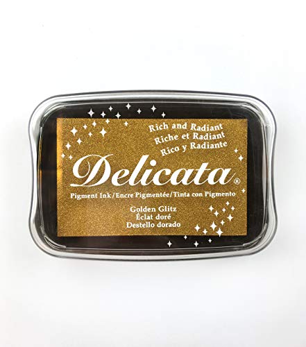 Tsukineko Delicata Ink pad, Golden Glitz - Image 5