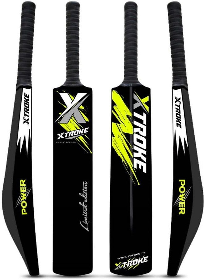 XTROKE Power Edition Hard Plastic Cricket Bat for Tennis Ball with Free Tennis Ball & Bat Cover | Lightweight Durable Bat for Kids, Adults & Beginners | Full Size Practice Cricket Bat - Image 3