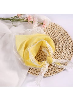 French Style Summer Scarf Headband yellow style