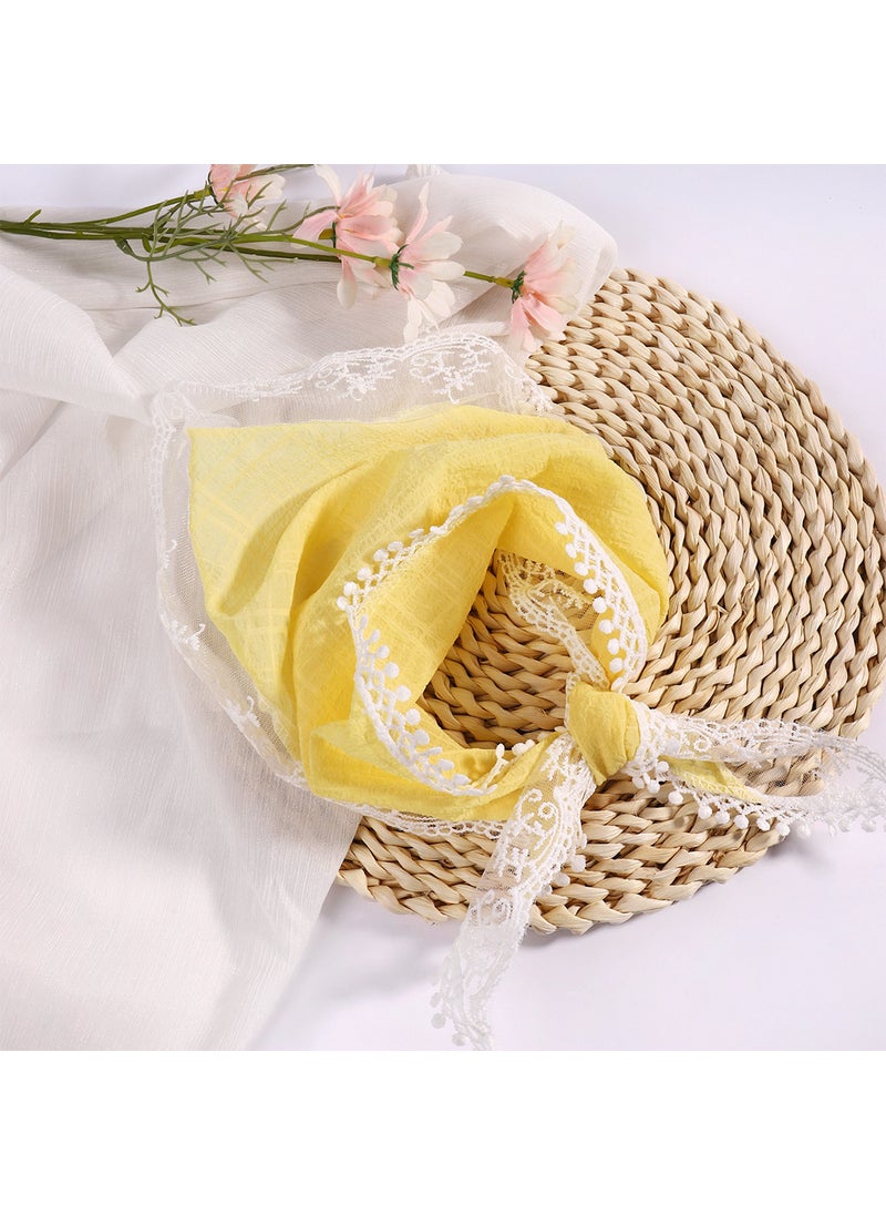 Generic - French Style Summer Scarf Headband yellow style - Image 1