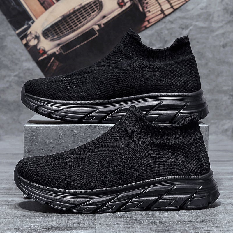 Socks Shoes Women'S Cold Soak New Soft Sole Lightweight Slip-On Men'S Walking Shoes Thick Sole Mesh High-Height Shoes Trendy Shoes - Image 1
