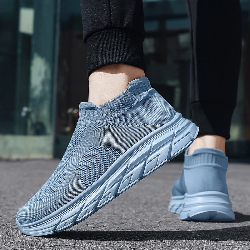 Socks Shoes Women'S Cold Soak New Soft Sole Lightweight Slip-On Men'S Walking Shoes Thick Sole Mesh High-Height Shoes Trendy Shoes - Image 3