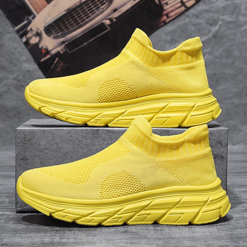Socks Shoes Women'S Cold Soak New Soft Sole Lightweight Slip-On Men'S Walking Shoes Thick Sole Mesh High-Height Shoes Trendy Shoes - Image 2