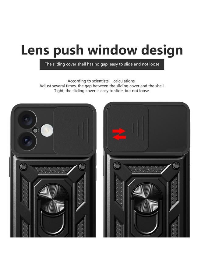 S-TOP Case For iPhone 16 Sliding Camera Cover Design TPU+PC Phone Case - Image 4