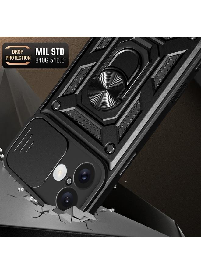 S-TOP Case For iPhone 16 Sliding Camera Cover Design TPU+PC Phone Case - Image 5